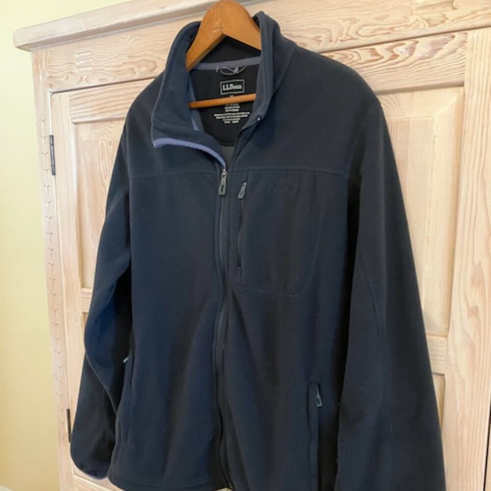 LL Bean Polartec Windbloc Fleece Jacket with Pockets Mens Size Medium Da… - Picture 2 of 13